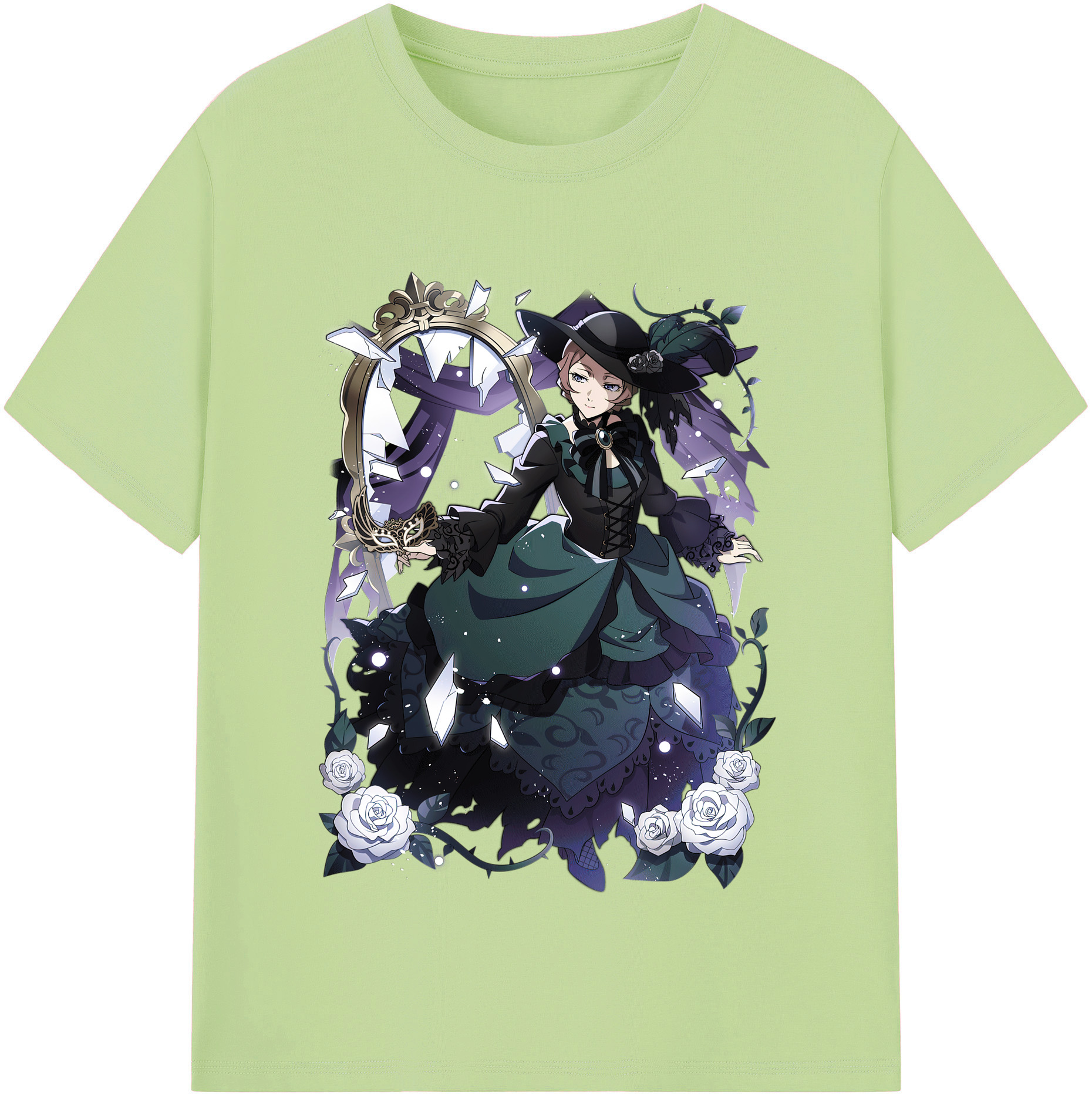 （画像用） 文豪ストレイドッグス Bungo Stray Dogs 綿100％半袖Tシャツ（フロントプリント）